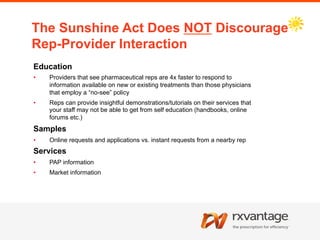 Sunshine Rep Decoding the Sunshine Act - What Exactly are Manufacturers Reporting ...
