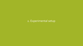 2. Experimental setup
 