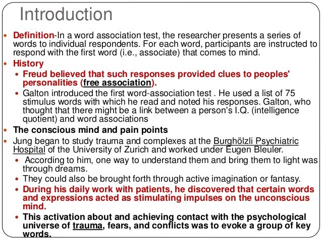 Decoding Word Association 2 Jung Wat And Its Relevance