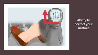 Ability to
correct your
mistake
 