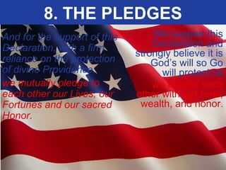 does the declaration of independence speaks of a divine creator