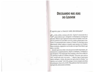 Decolando nas asas do louvor