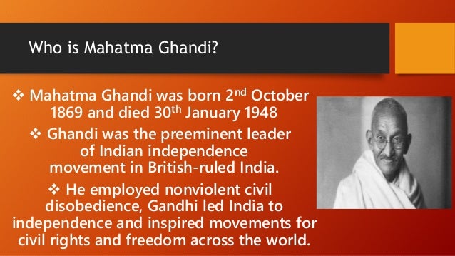 What religion was Gandhi?