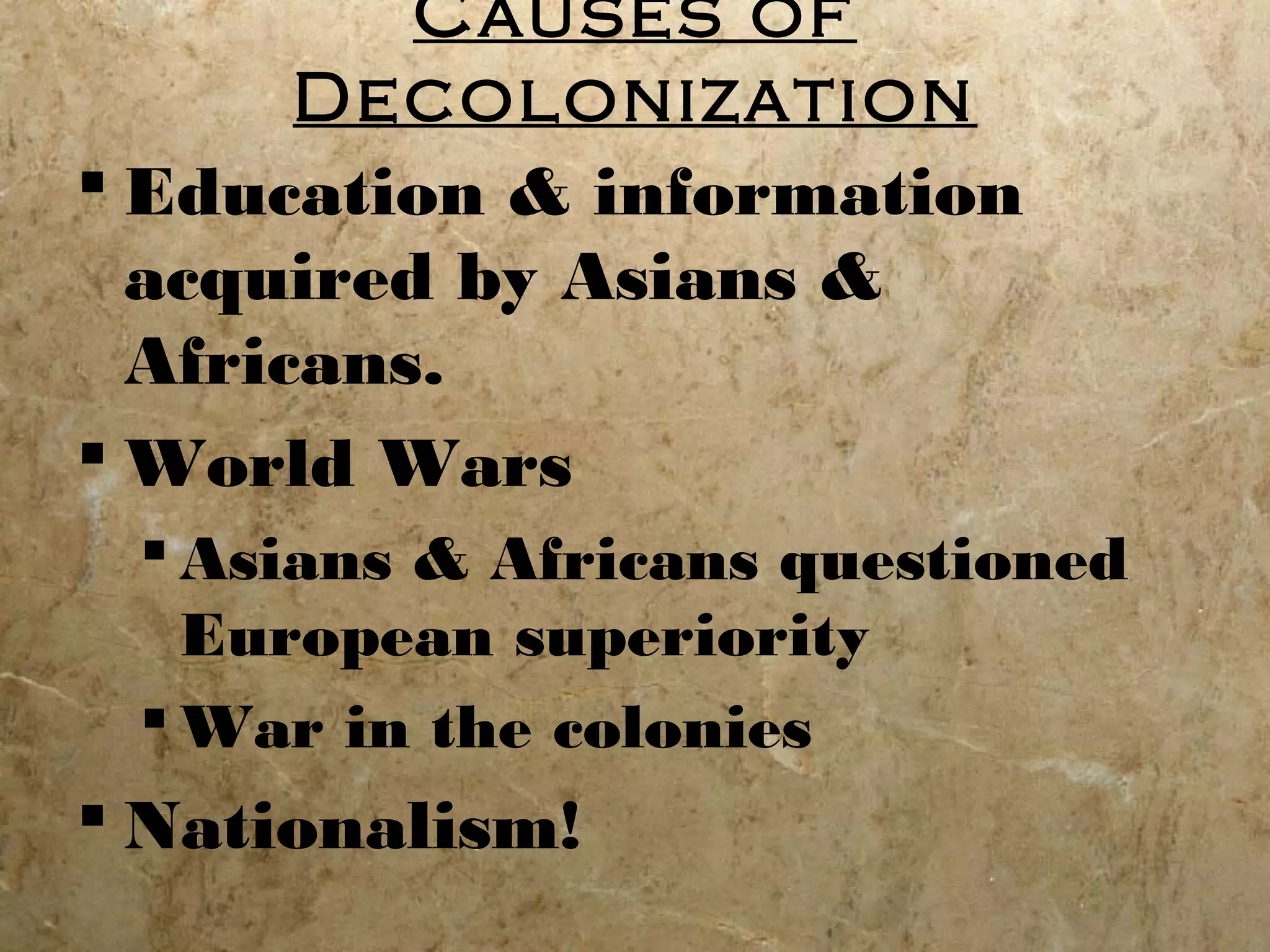 The Unexpected Legacy Of 20Th Century Decolonization: Surprising Impacts Today - tlg8g44