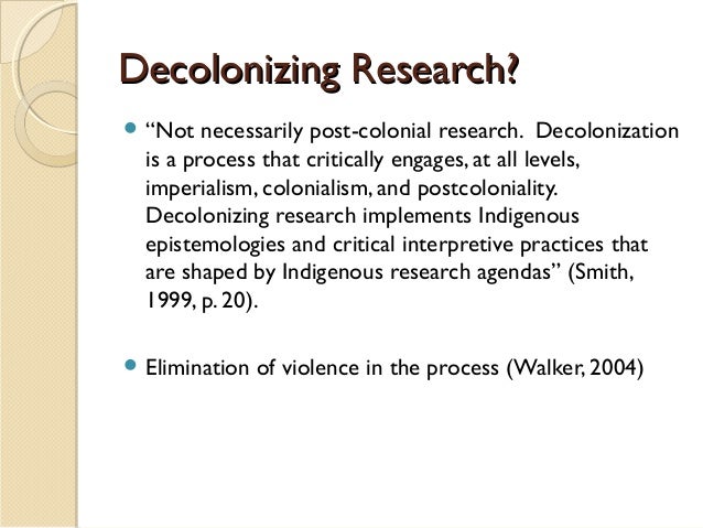 Decolonization Of Peace Research Nov 2013