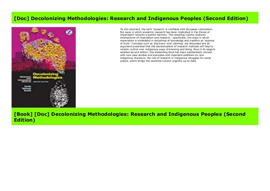 [Doc] Decolonizing Methodologies: Research and Indigenous Peoples