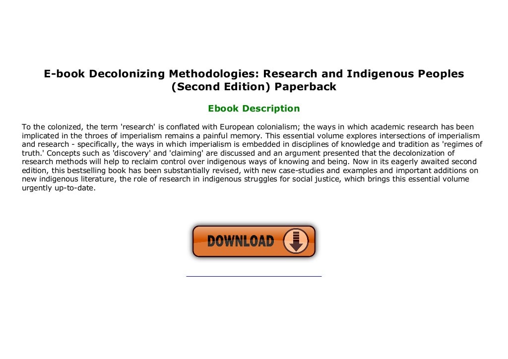 decolonizing methodologies
