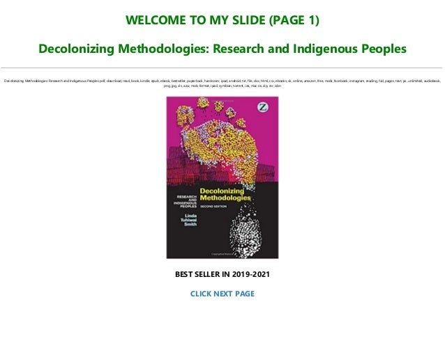 EBOOK [P.D.F] Decolonizing Methodologies: Research and Indigenous