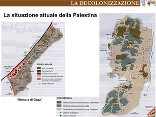 La situazione attuale della Palestina
“Striscia di Gaza”
LA DECOLONIZZAZIONE
 