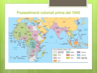 Possedimenti coloniali prima del 1945
 