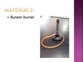  Bunsen burner
 