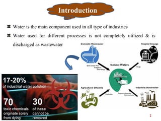 2
Water is the main component used in all type of industries
Water used for different processes is not completely utilized...
