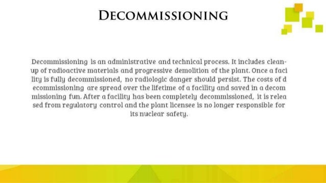 Decommissioning Meaning