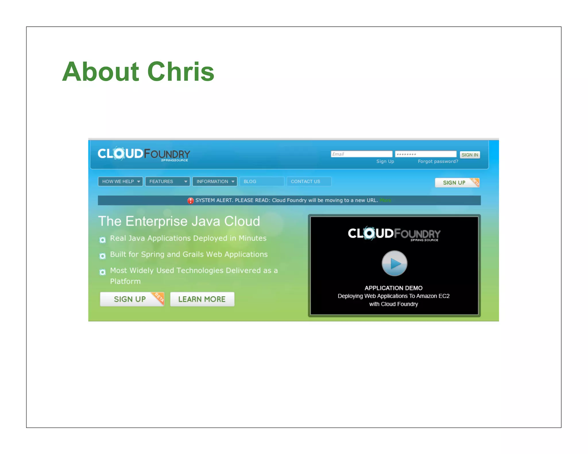 About Chris




              6
 