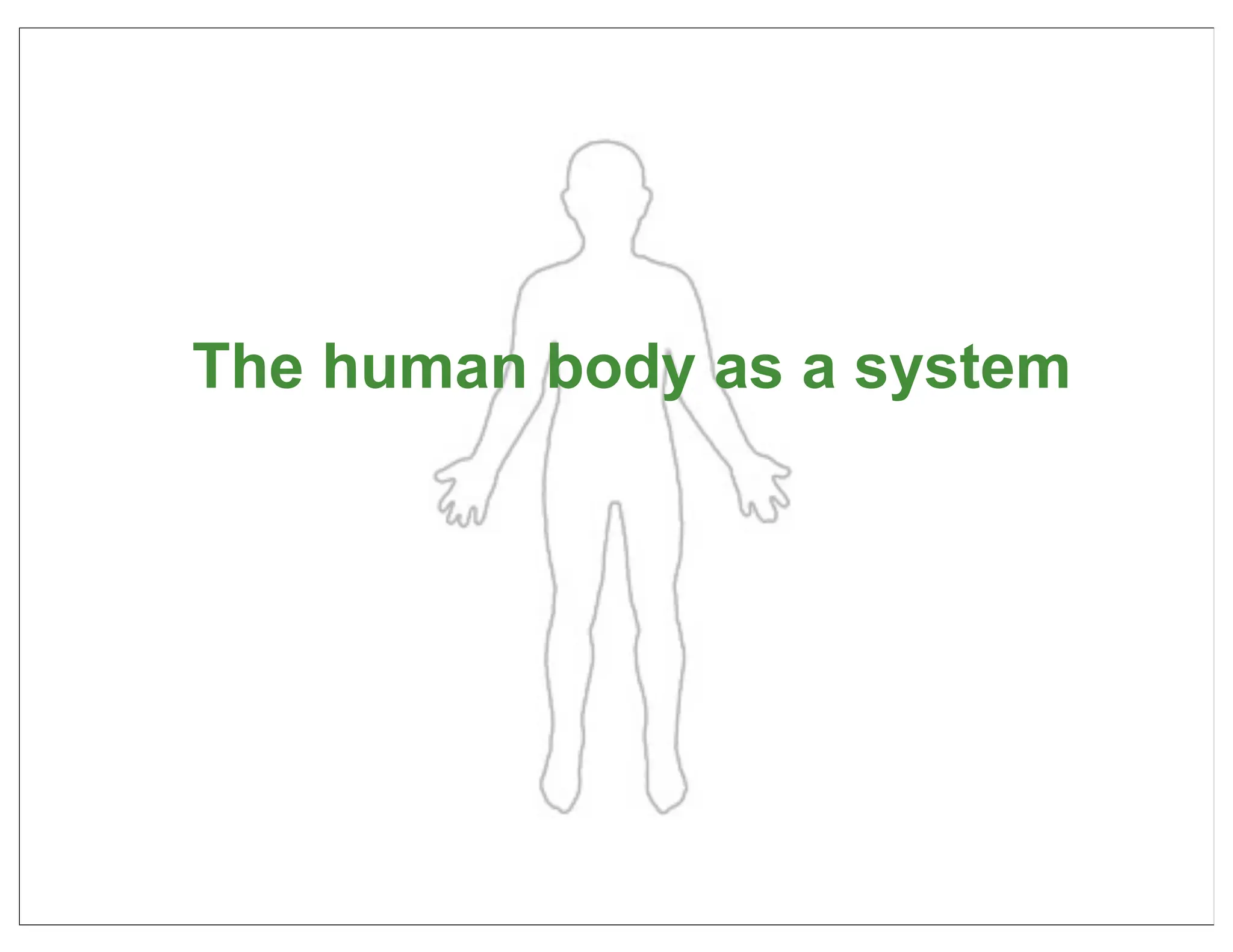 The human body as a system




                             34
 