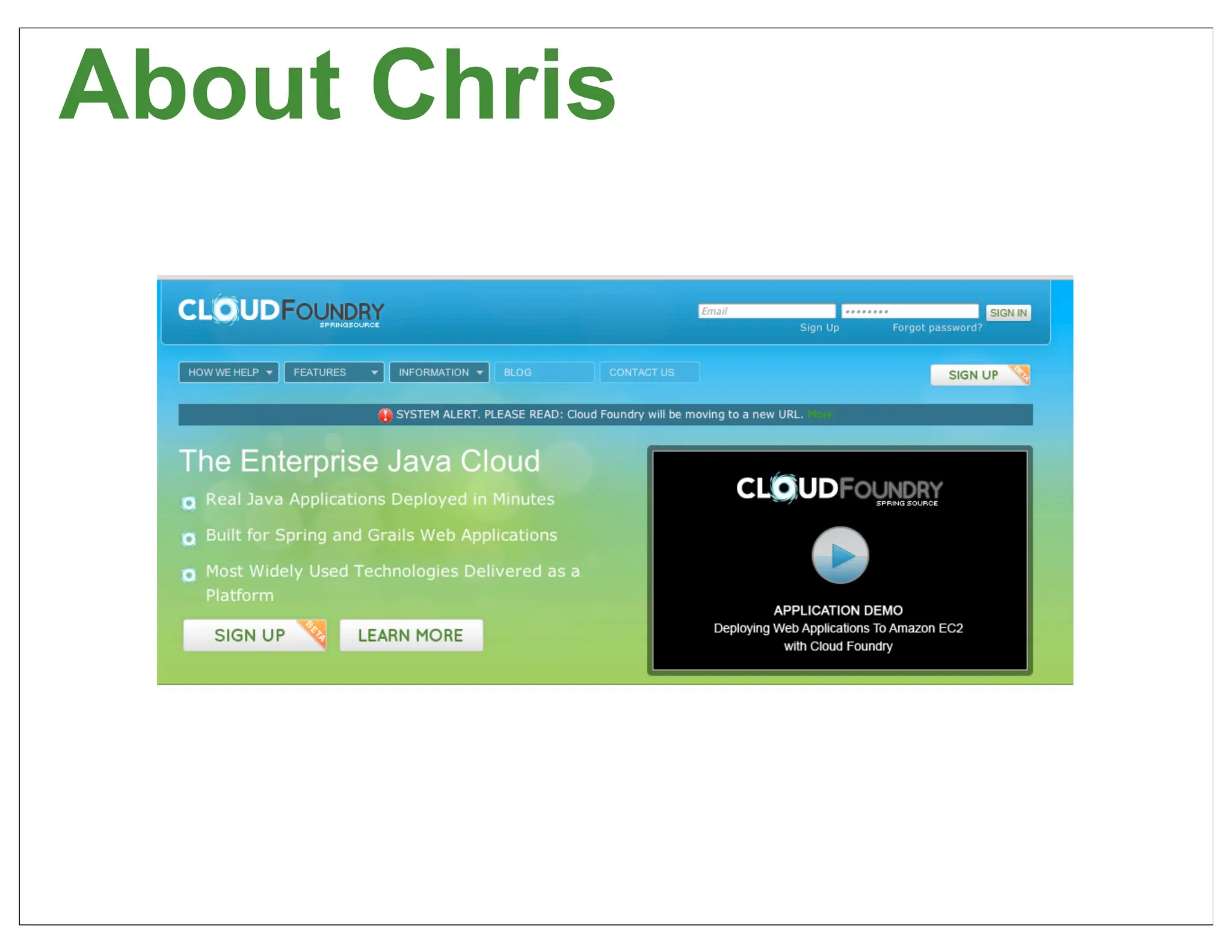 About Chris




              6
 