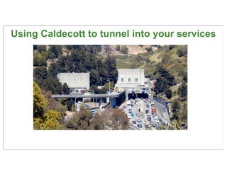 Using Caldecott to tunnel into your services




                                               84
 
