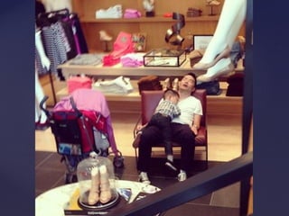 De compras con la esposa