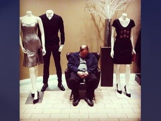 De compras con la esposa