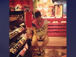 De compras con la esposa