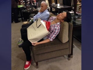 De compras con la esposa