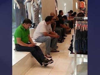 De compras con la esposa