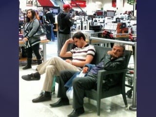 De compras con la esposa