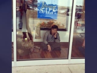 De compras con la esposa