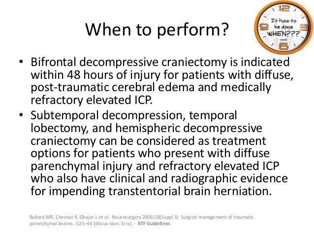 decompressive craniectomy in traumatic brain injury