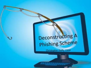 Deconstructing A  Phishing Scheme Christopher Duffy, CISSP 