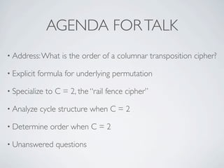 Deconstructing Columnar Transposition Ciphers | KEY