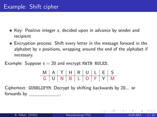 Deconstructing Columnar Transposition Ciphers | PDF