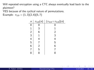 Deconstructing Columnar Transposition Ciphers | PDF