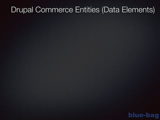 blue-bag
Drupal Commerce Entities (Data Elements)
 