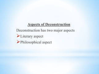 Deconstruction | PPTX