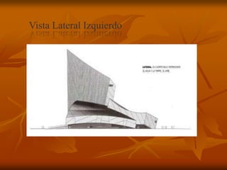 Los pabellones que representan tierra, agua y aire, se comportan como tres piezas interconectadas que albergan todas las funciones: salas de exposiciones, restaurantes y espacios para espectáculos.