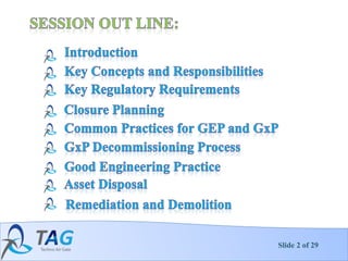 Decontamination _ Decommissioning .pptx- | PPTX | Pharmaceutical ...