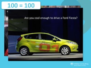 100 = 100<br />Are youcoolenough to drive a Ford Fiesta?<br />