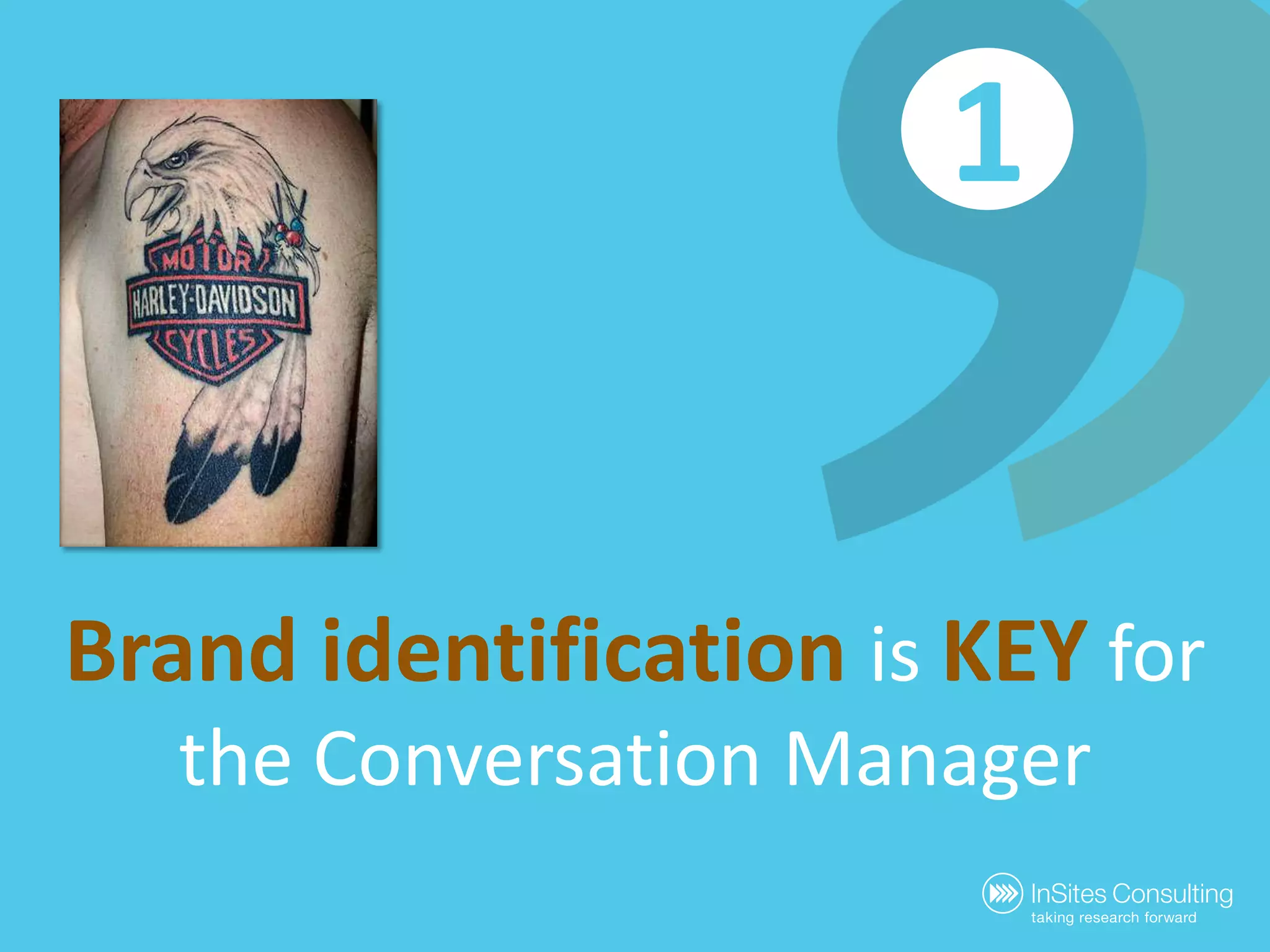 1Brand identificationis KEYforthe Conversation Manager