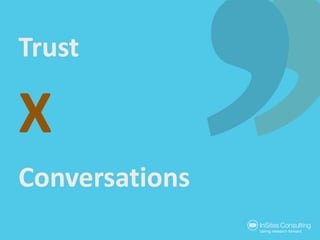 the Conversation Manager: trust as the beginning of conversations