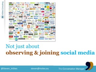 Not just aboutobserving & joining social media<br />
