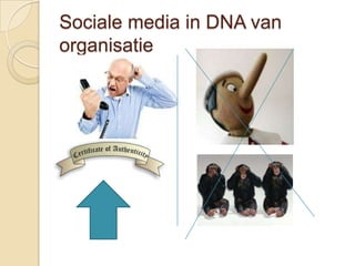 Sociale media in DNA van
organisatie
 