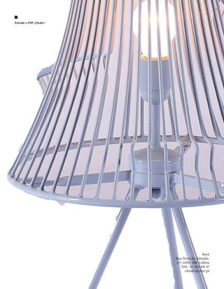 Extrude 1: PVP: 370,00 €




                                             Roof
                           Rua Nova do Almada,
                           nº1 1200-288, Lisboa
                              Telf.: 21.325.88.47
                                 chiado@roof.pt
 