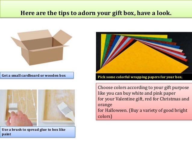 Decorate A Plain Gift Box Brighten It