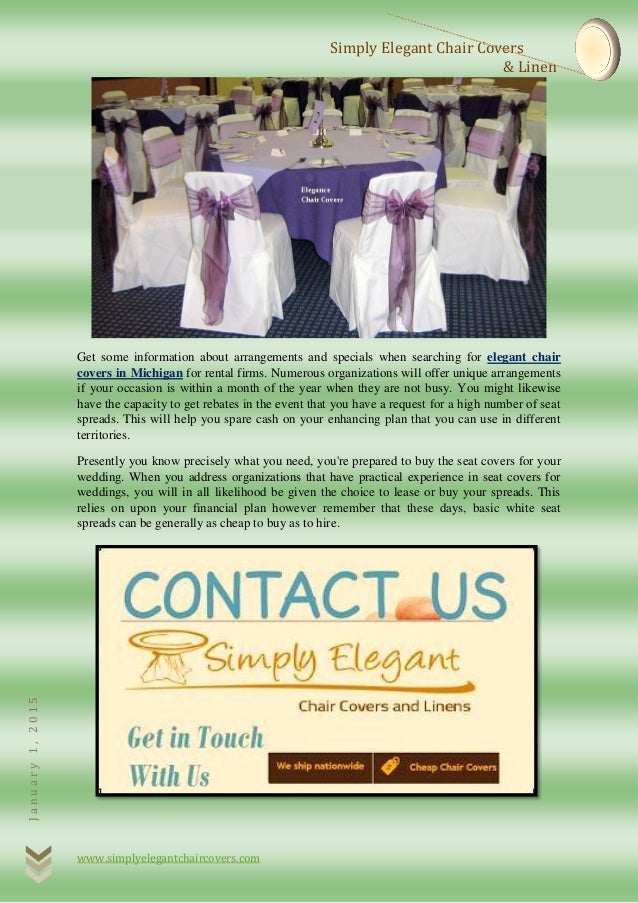 Decorate Your Special Events With Elegant Chair Covers