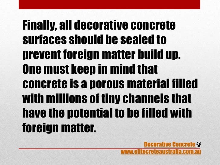 Decorative concrete maintenance- Effective and Simple Ways