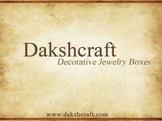 Decorative jewelry boxes