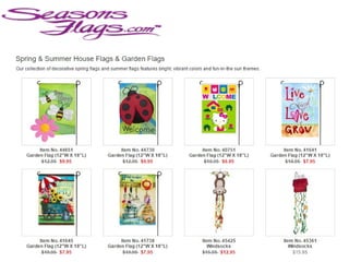Decorative Spring Flags