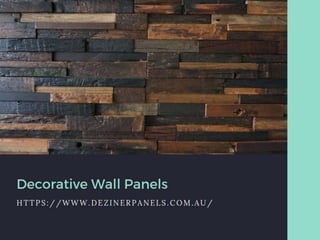 Decorative Wall Paneling  