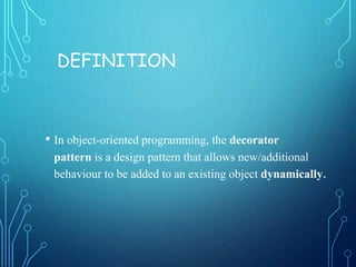 Decorator Pattern | PPTX